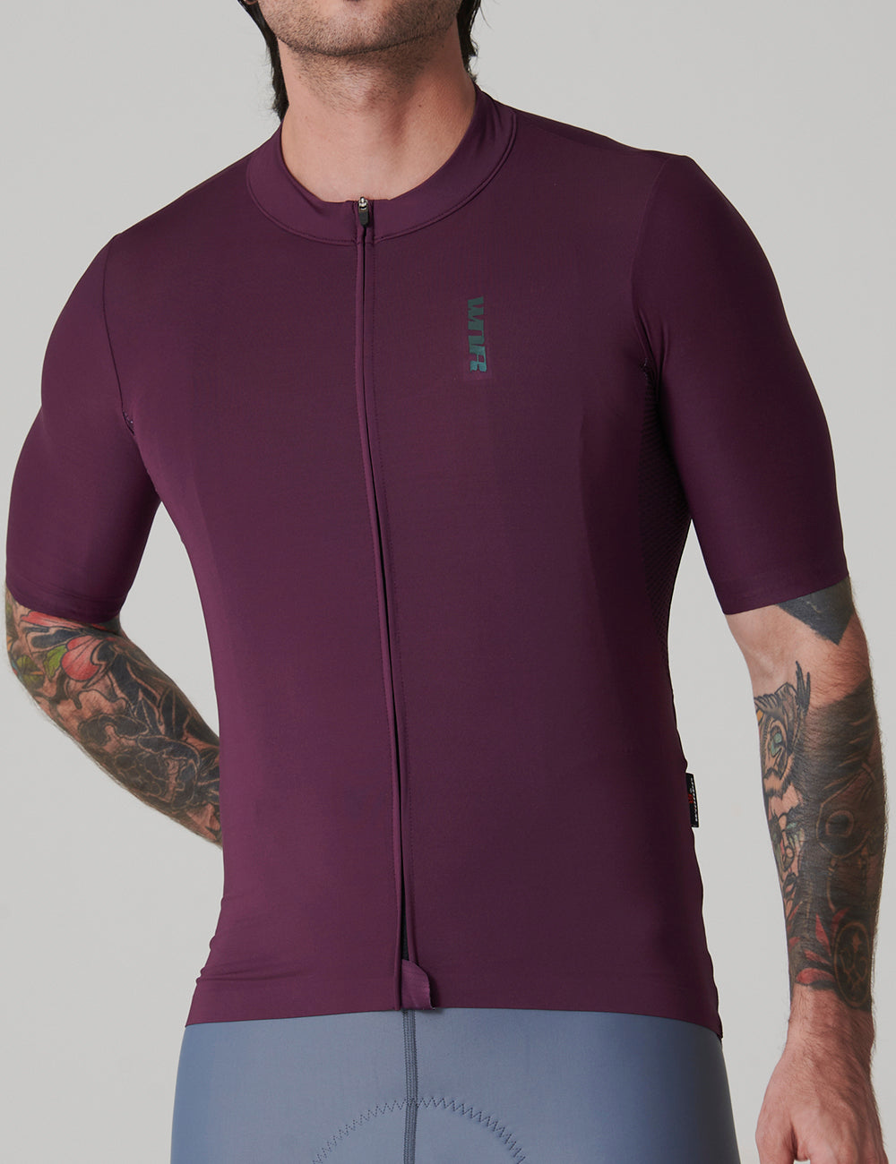 Jersey Solid Men Short Sleeve / Wine