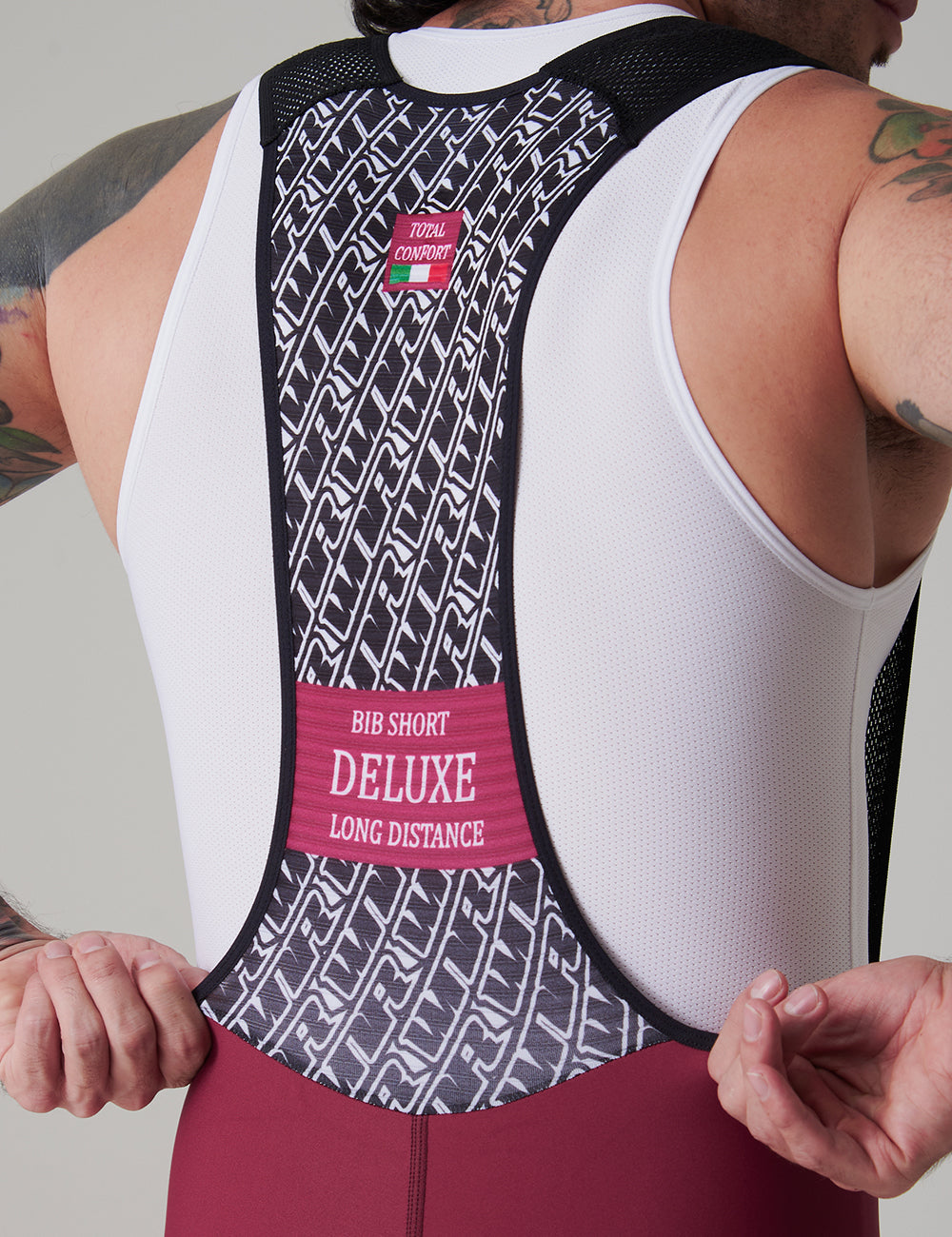Seamless Men Bib / Deluxe Wine