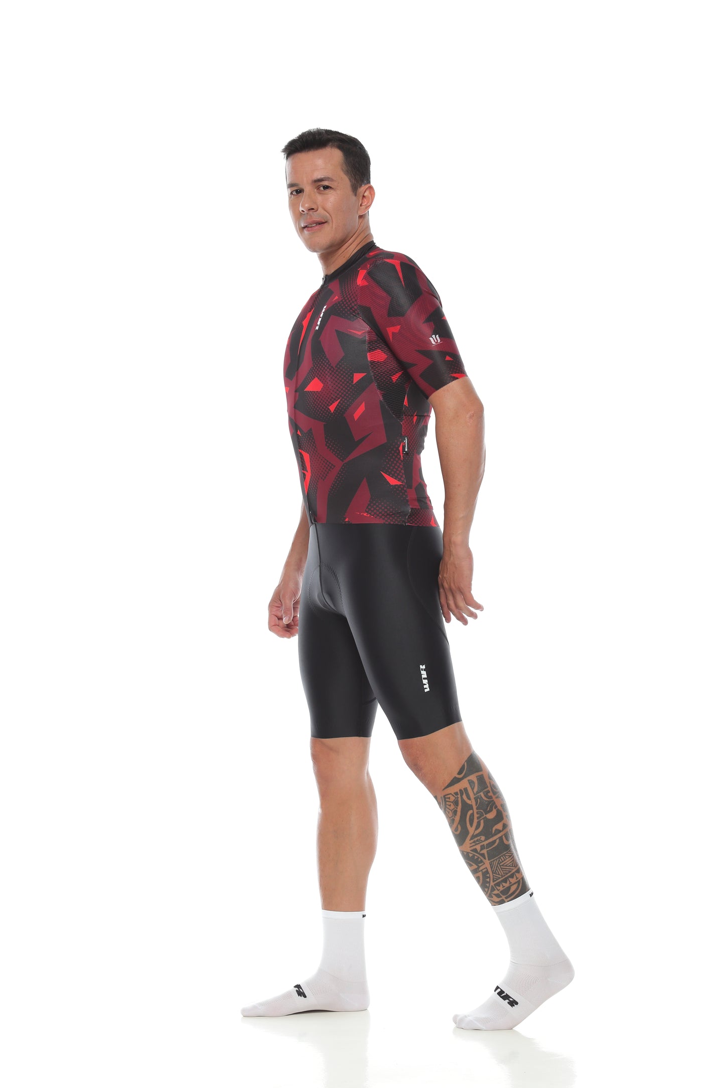 Jersey Velocitá Men Relax Fit Short Sleeve / Camo Red