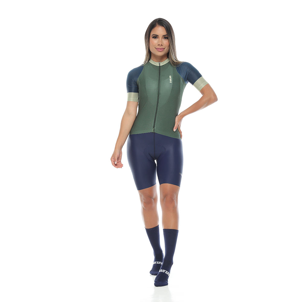 Jersey Prismatic Women Short Sleeve / Avocado