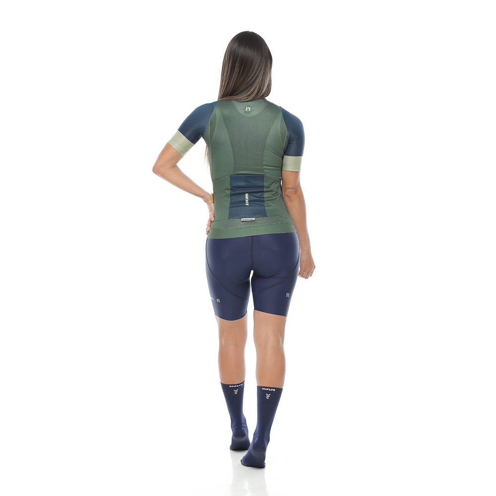 Jersey Prismatic Women Short Sleeve / Avocado