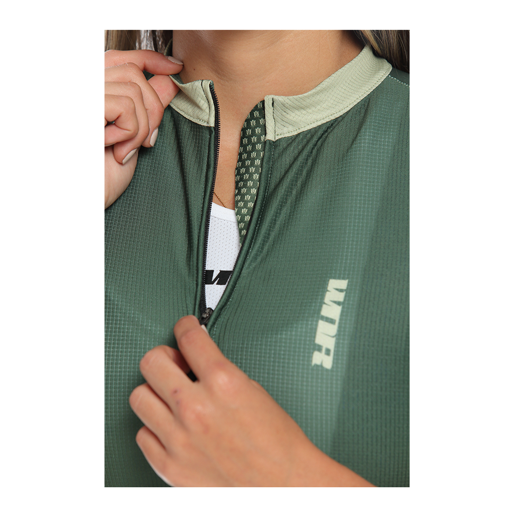 Jersey Prismatic Women Short Sleeve / Avocado