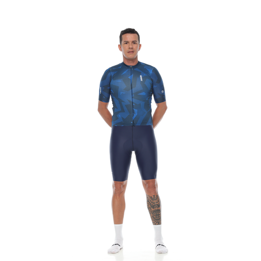 Jersey Velocitá Men Short Sleeve / Camo Blue