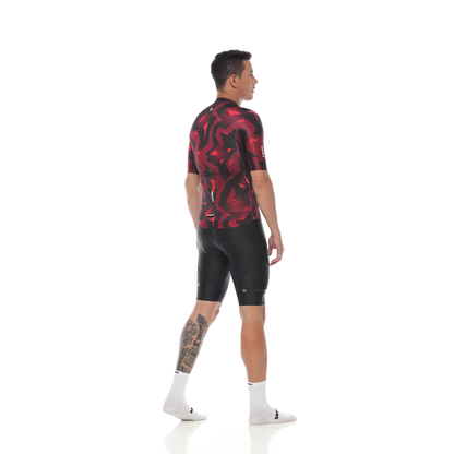 Jersey Velocitá Men Short Sleeve / Camo Red