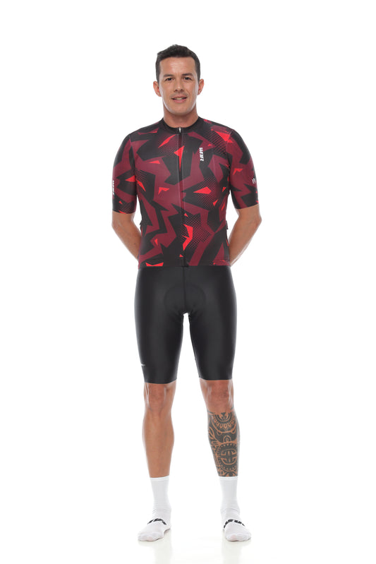 Jersey Velocitá Men Relax Fit Short Sleeve / Camo Red