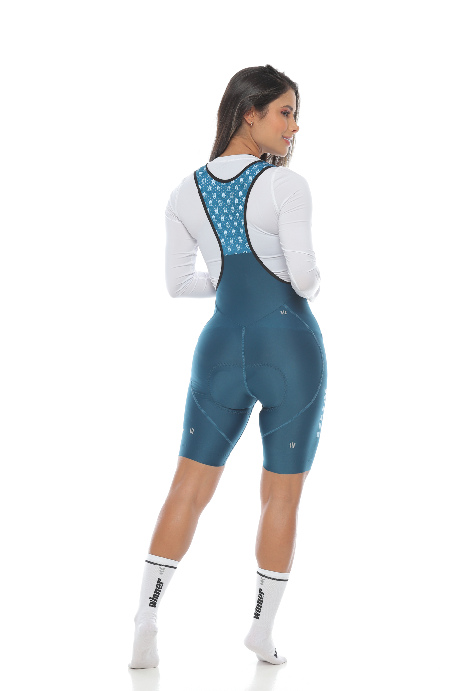 Women Bib Hybrid / Petroleum