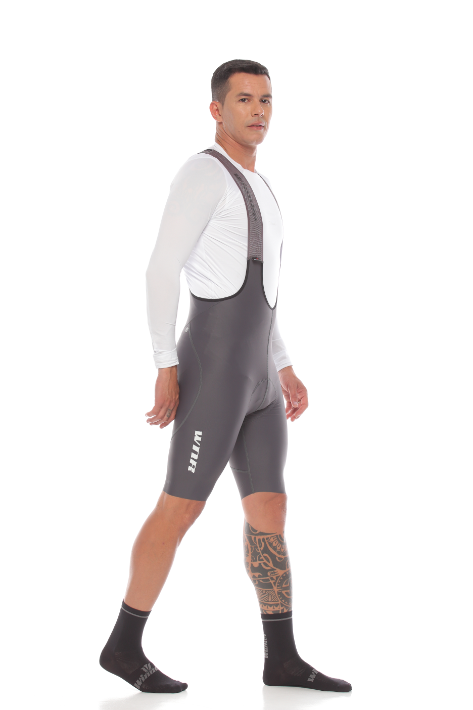 Men Bib Hybrid / Gray